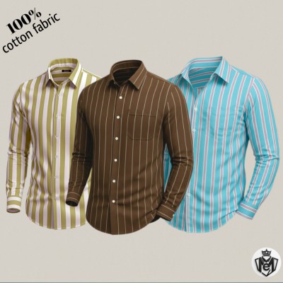 Premium Cotton Stripe Combo (3-Pack)