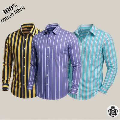 Premium Cotton Stripe Combo (3-Pack)