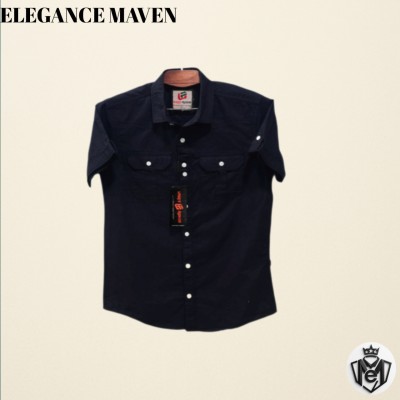 Dubbel Pocket Men's Cotton Half Sleeve Shirt