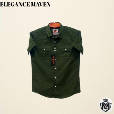Dubbel Pocket Men's Cotton Half Sleeve Shirt